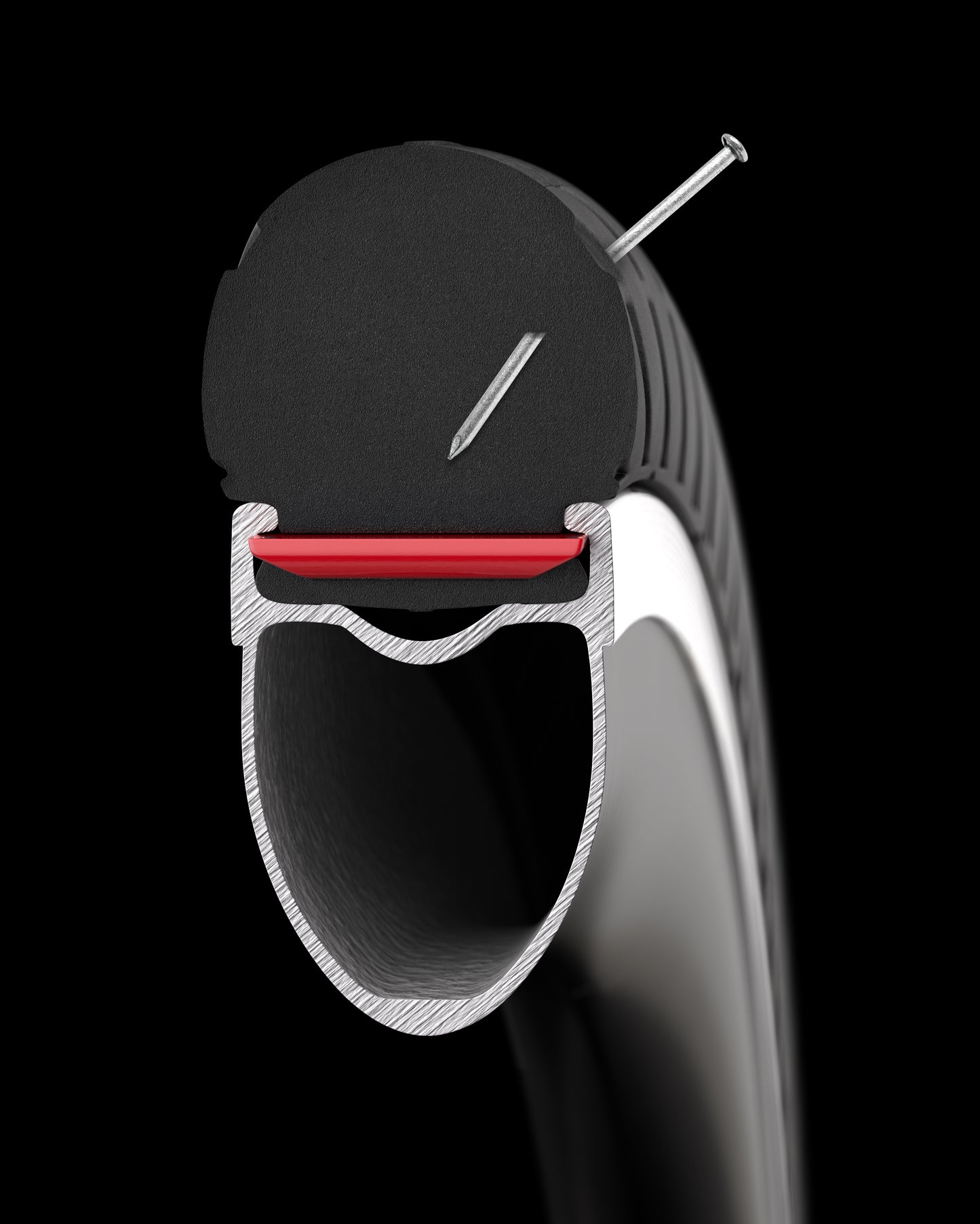 Airless massivt dæk Tannus Slick 700x23c