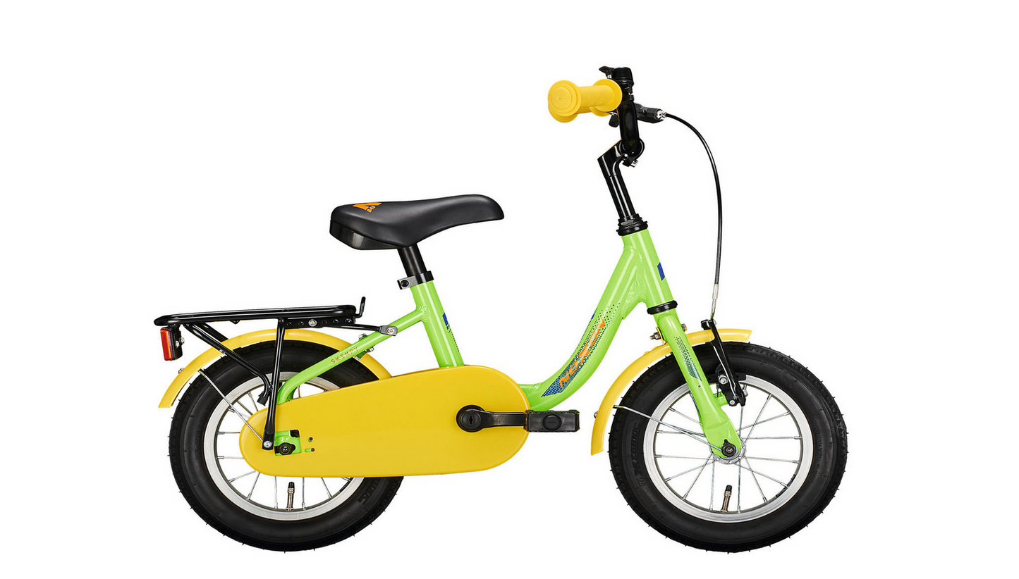 Noxon Skimpy Børnecykel Grøn/Gul - Flere støresler