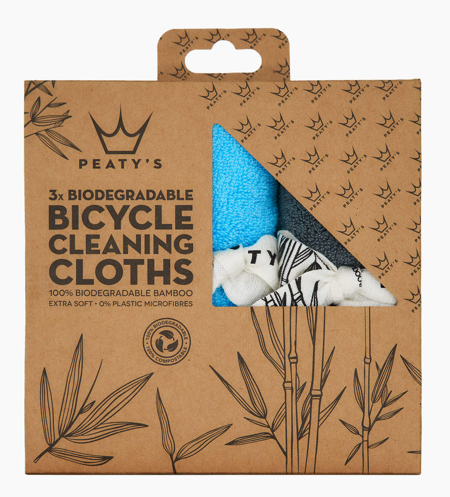 Peaty's Bamboo cykel rengørings/pudse klude