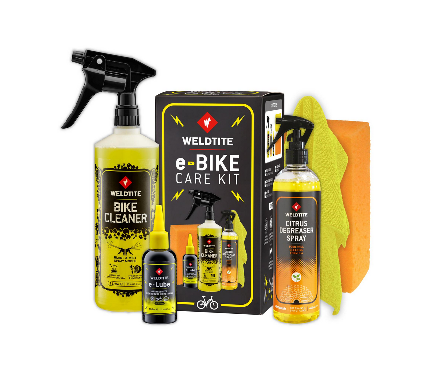 Rengøringssæt E-bike Care Kit Weldtite